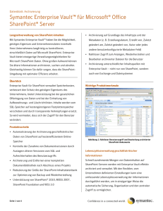 Symantec Enterprise Vault™ für Microsoft® Office SharePoint® Server