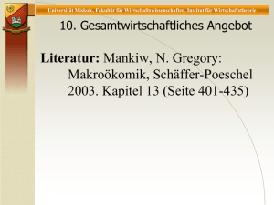 Makroökomik, Schäffer-Poeschel 2003. Kapitel 13 (Seite 401-435)