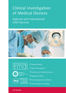 Clinical Investigation of Medical Devices