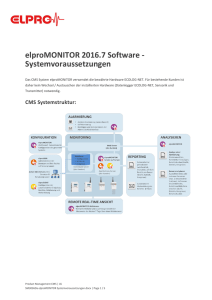 elproMONITOR 2016.7 Software