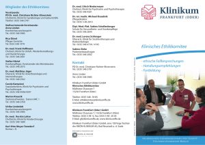 Klinisches Ethikkomitee - Klinikum Frankfurt (Oder) GmbH