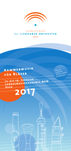 Kammermusik für Bläser 2017 - BDLO-NRW