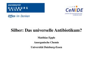 Silber: Das universelle Antibiotikum?