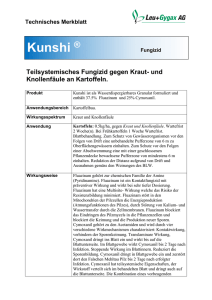 Kunshi Technisches Merkblatt