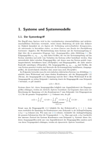 1. Systeme und Systemmodelle