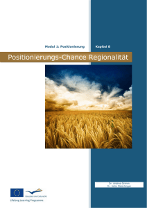 Positionierungs-Chance Regionalität
