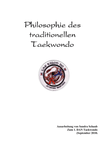 Philosophie des traditionellen Taekwondo (Sandra Schaub)