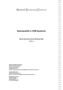 Datenqualität in CRM-Systemen