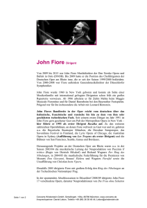 John Fiore Dirigent - Concerto Winderstein