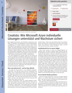 Creatisto: Wie Microsoft Azure individuelle Lösungen unterstützt und