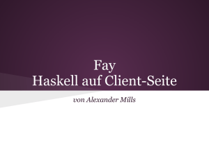 Fay Haskell auf Client-Seite