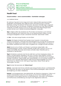 FACHVERBAND DEUTSCHER HEILPRAKTIKER e.V. Health Food