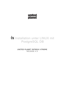INTREXX XTREME Installation unter LINUX mit PostgreSQL DB