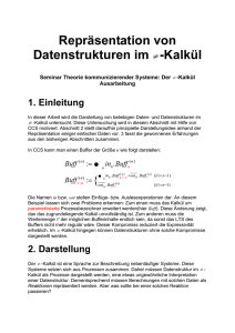 Repräsentation von Datenstrukturen im π Kalkül