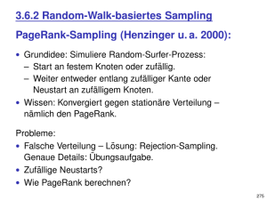 3.6.2 Random-Walk-basiertes Sampling PageRank