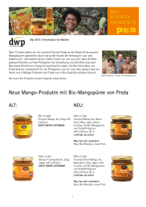 Neue Mango-Produkte mit Bio