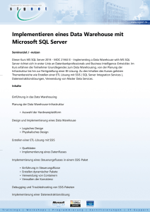 Implementieren eines Data Warehouse mit Microsoft SQL Server