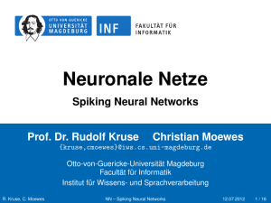Neuronale Netze - Spiking Neural Networks