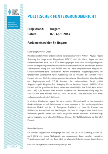Parlamentswahlen in Ungarn - Hanns-Seidel