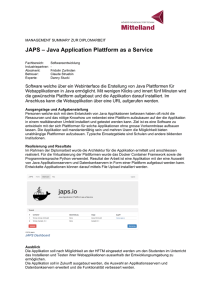 DA JAPS - Java Application Plattform