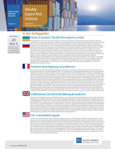Weekly Export Risk Outlook vom 9. April 2014