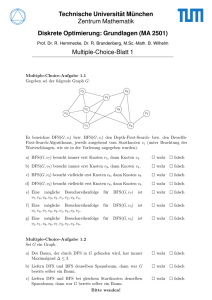 Multiple-Choice-Blatt 1 - TUM - Zentrum Mathematik