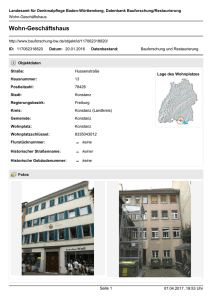 Wohn-Geschäftshaus - Datenbank Bauforschung/ Restaurierung