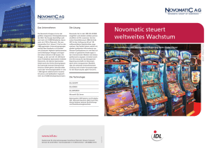 Novomatic steuert weltweites Wachstum