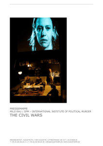 the civil wars - Theater Spektakel