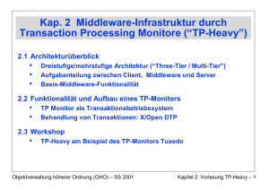Kap. 2 Middleware-Infrastruktur durch Transaction Processing
