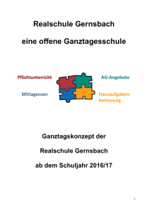 Ganztagesschulangebot - Realschule Gernsbach