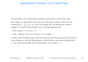 Amortisierte Analyse von Union-Find