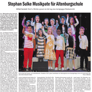 Stephan Sulke Musikpate für Altenburgschule