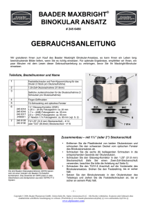 GEBRAUCHSANLEITUNG - Baader Planetarium GmbH