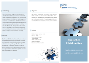 Klinisches Ethikkomitee - Klinikum Region Hannover