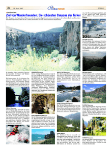 Ziel von Wanderfreunden: Die schönsten Canyons der Türkei