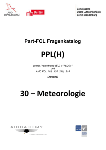 PPL(H) 30 – Meteorologie