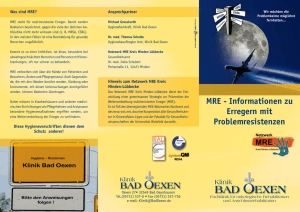 MRE - Informationen zu Erregern mit Problemresistenzen