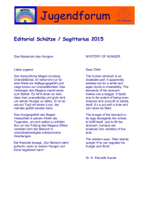 Editorial Schütze / Sagittarius 2015