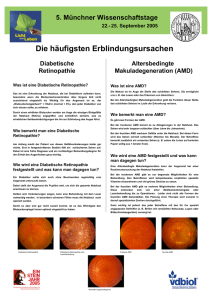 Erblindungsursachen - Münchner Wissenschaftstage