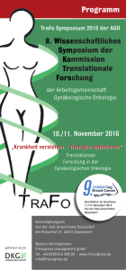 8. Wissenschaftliches Symposium der Kommission Translationale