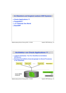 Architektur von Oracle Applications 11 …