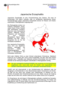 Merkblatt Japanische Enzephalitis