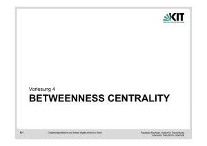 BETWEENNESS CENTRALITY