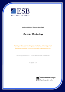 Gender Marketing - ESB Business School