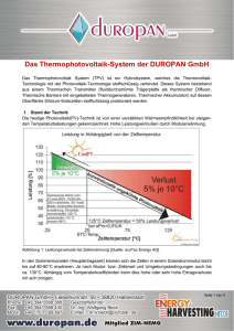 ThermoPhotoVoltaik-System (TPV)
