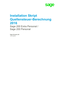 Installation Skript Quellensteuer-Berechnung 2016