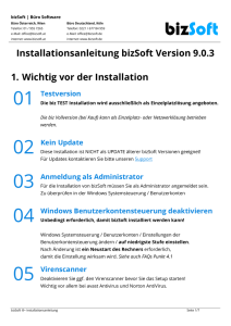 bizSoft Setup Info
