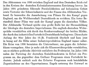 Das Abkominen von 1890 zwischen England und dem Deutschen