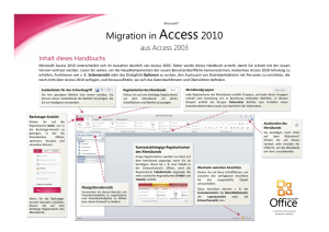Migration in Access 2010